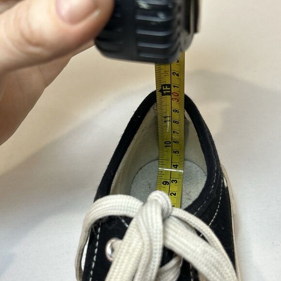 True Religion Women’s Jinny Canvas Lace Up Sneakers Black & White Sz 8 - Picture 10 of 10